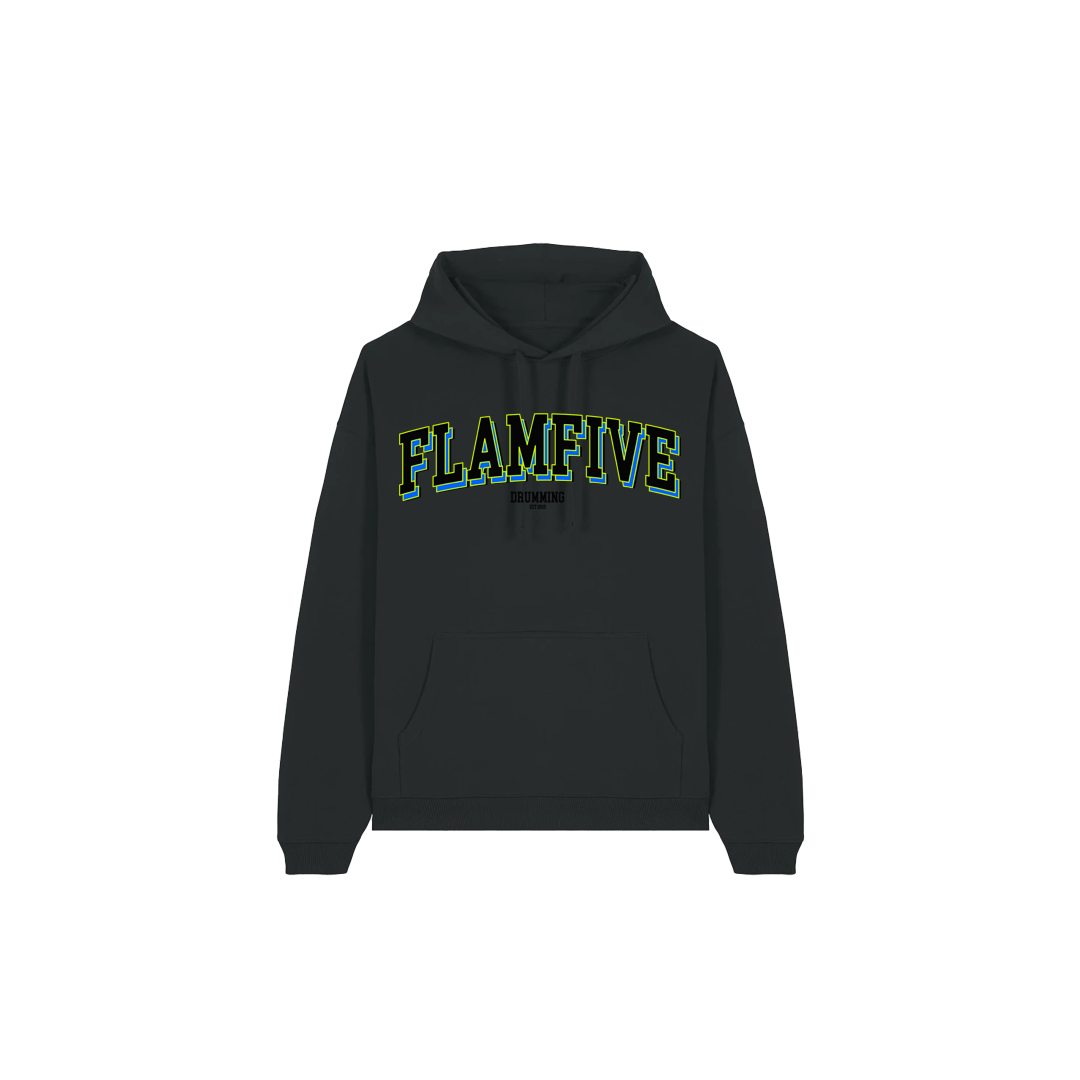 FLAM5 "COLLEGE " HOODIE - Flam5drumming