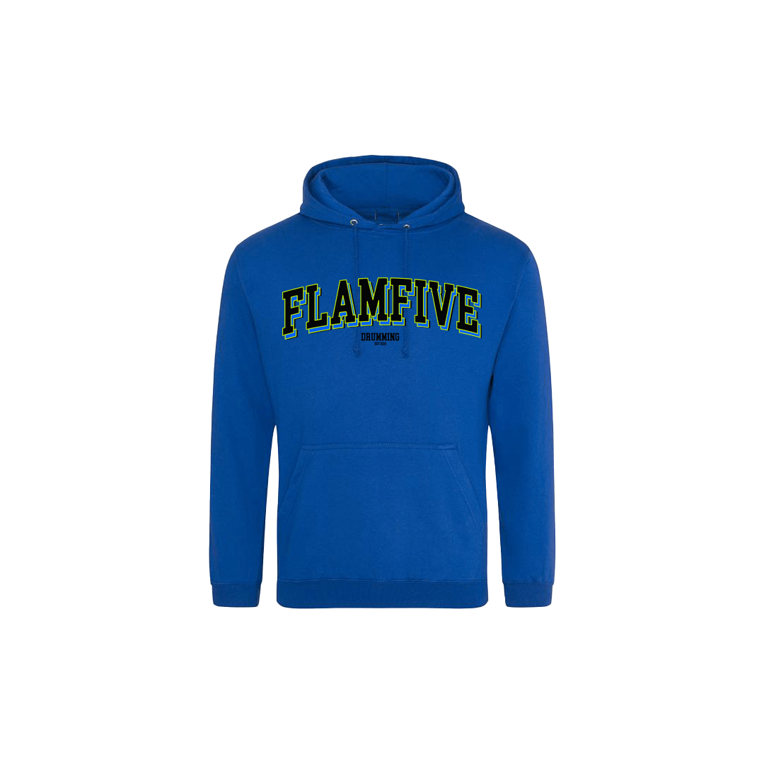 FLAM5 "COLLEGE " HOODIE - Flam5drumming