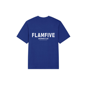 FLAM5 DRUMMING CLUB TSHIRT BLUE ATHOLL - Flam5drumming