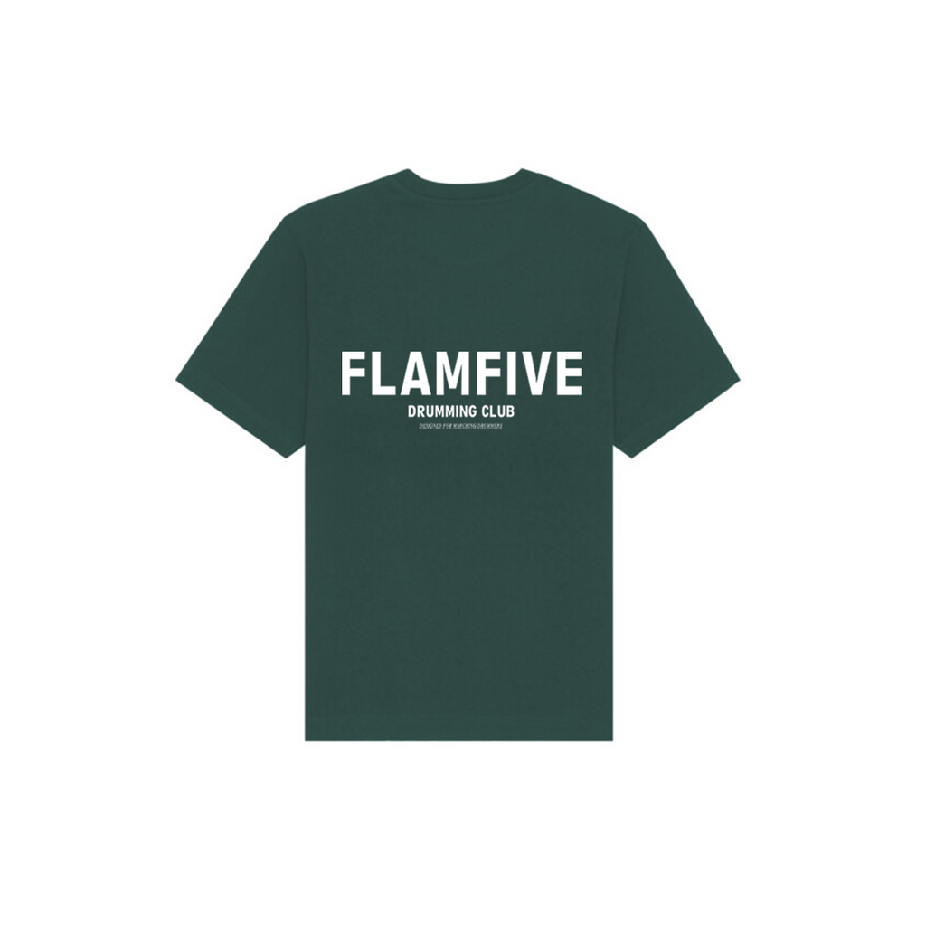 FLAM5 DRUMMING CLUB TSHIRT GREENHILLS - Flam5drumming