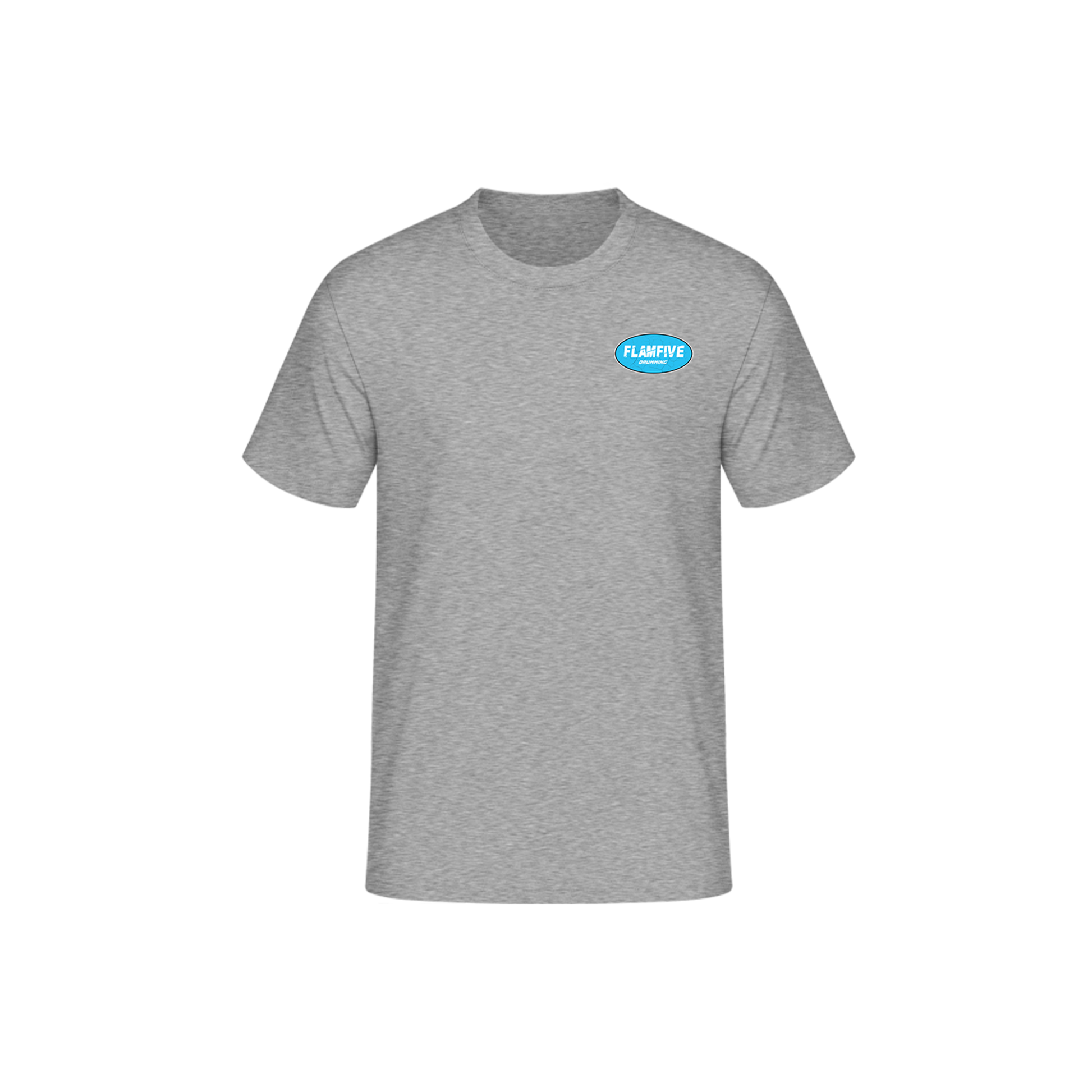 FLAM BLUE RACEWAY TSHIRT GREY - Flam5drumming