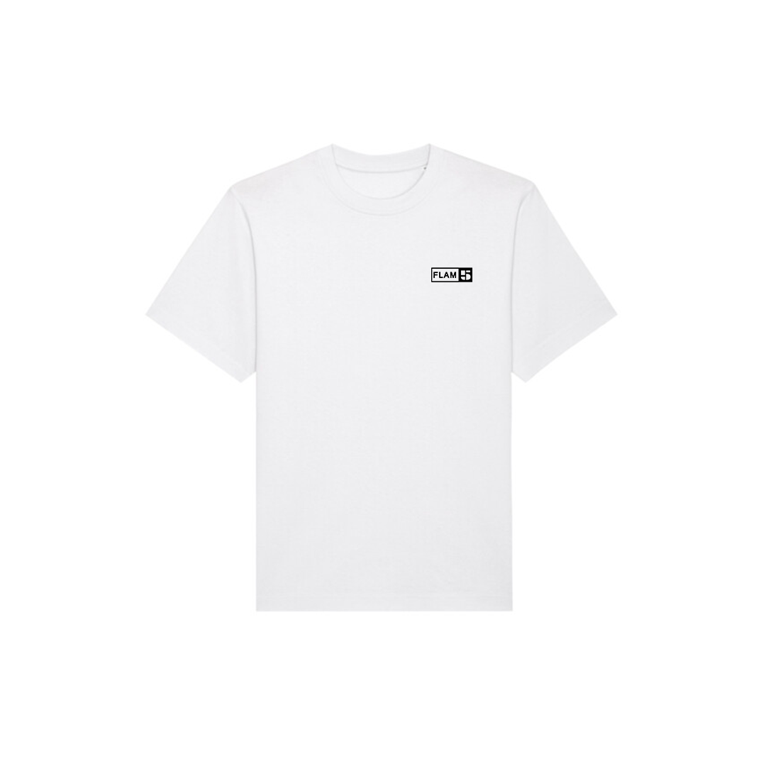 KIDS FLAM5 DRUMMING CLUB WHITE TSHIRT - Flam5drumming