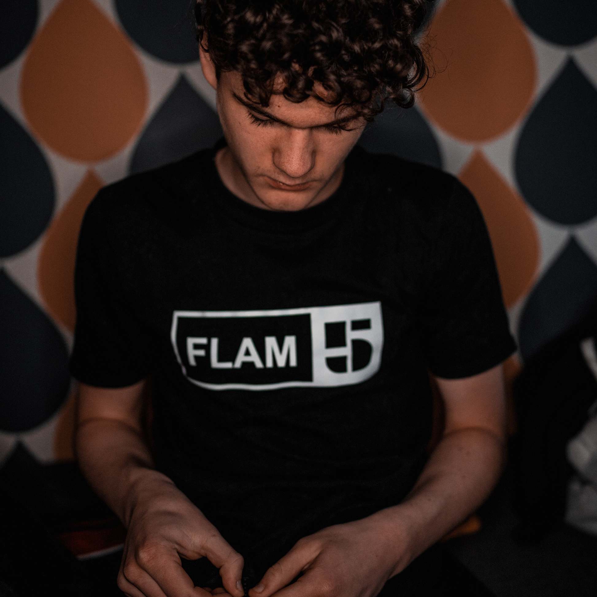 FLAM5 BLACK TSHIRT - Flam5drumming
